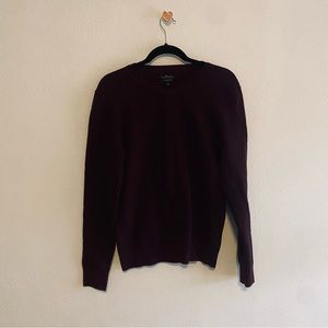 Marc Anthony Lucury Blend slim fit maroon v-neck sweater
